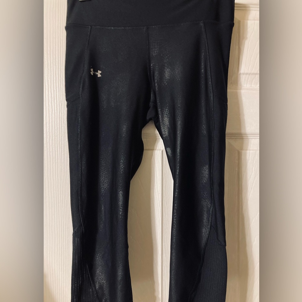 Under Armour Shiny Black Athletic Leggings